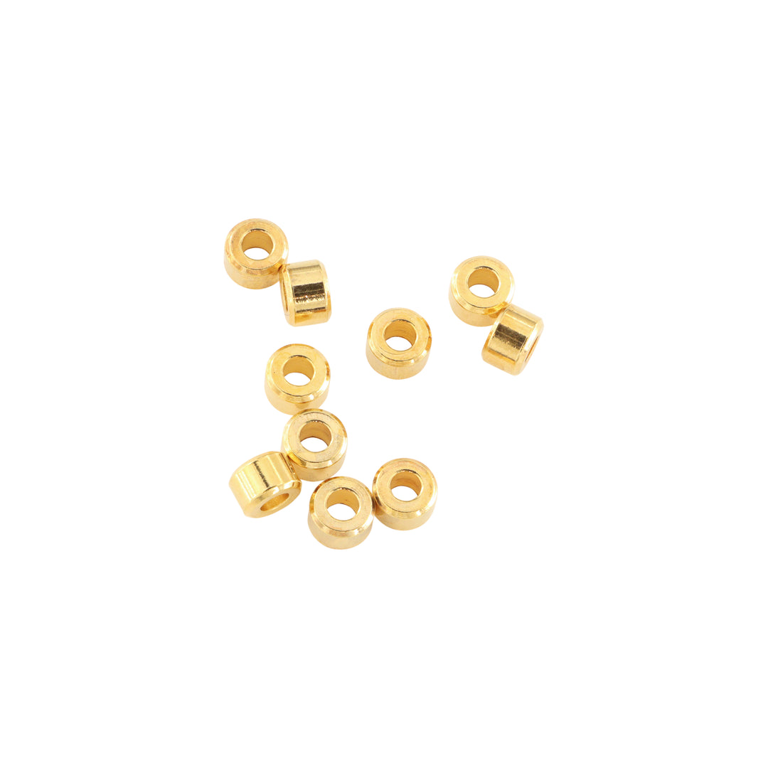 Find Metalperler, cylinder, forgyldt messing, 6x4 mm. storkĂžb hos Beadhouse of Copenhagen i dag, med en altid hurtig levering!