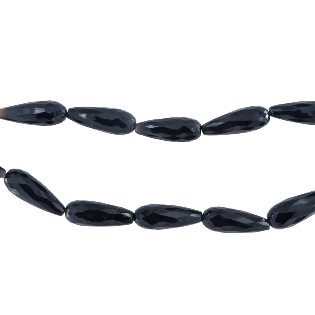 Find Smykkestensperler, string, onyx drÄbe facetteret, 39 cm/12 x 30 mm hos Beadhouse of Copenhagen i dag, med en altid hurtig levering!