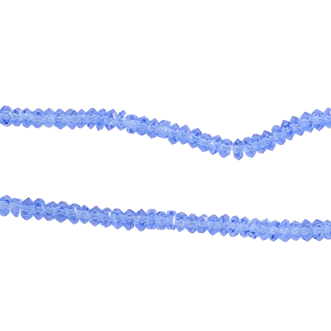 Find Krystalperler, string, preciosa beads, rondel facetteret, blÄ, glas, 2 x 5 mm hos Beadhouse of Copenhagen i dag, med en altid hurtig levering!