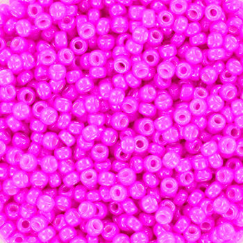 Pink glass beads, miyuki rocailles Beads, Luminous Pink