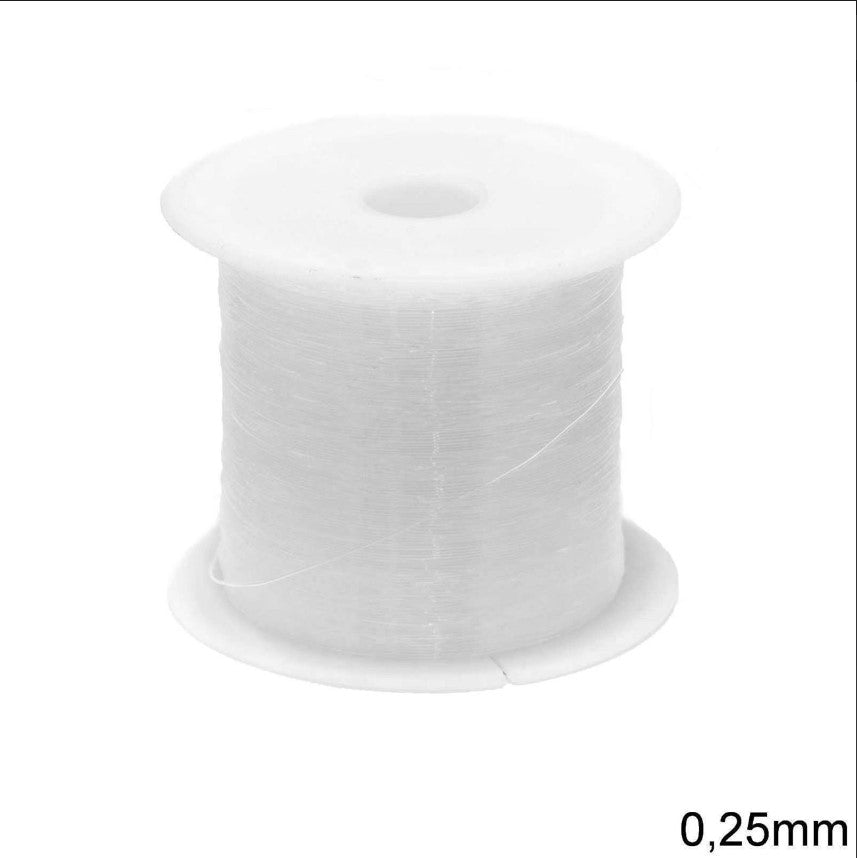 Find FiskesnĂžre, transparent 0,25 mm, nylon, 300 m hos Beadhouse of Copenhagen i dag, med en altid hurtig levering!