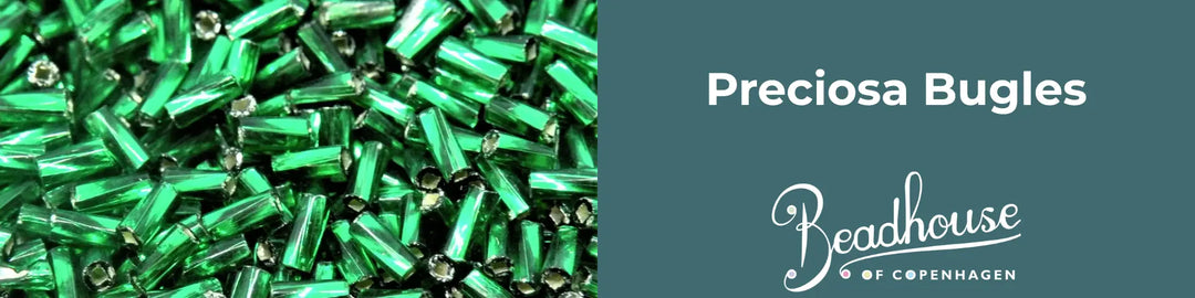 Glasperler-Preciosa-Bugles-Tubes Beadhouse of Copenhagen