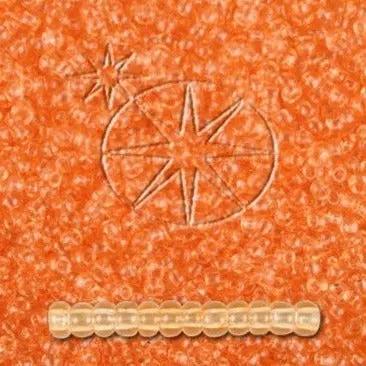 Orange glasperler, preciosa, orange 2 dyed crystal, storkøb Preciosa