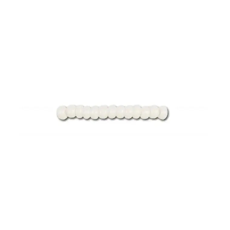 White Glass Beads, Preciosa, Natural Opaque ChalkWhite, Great Purchase