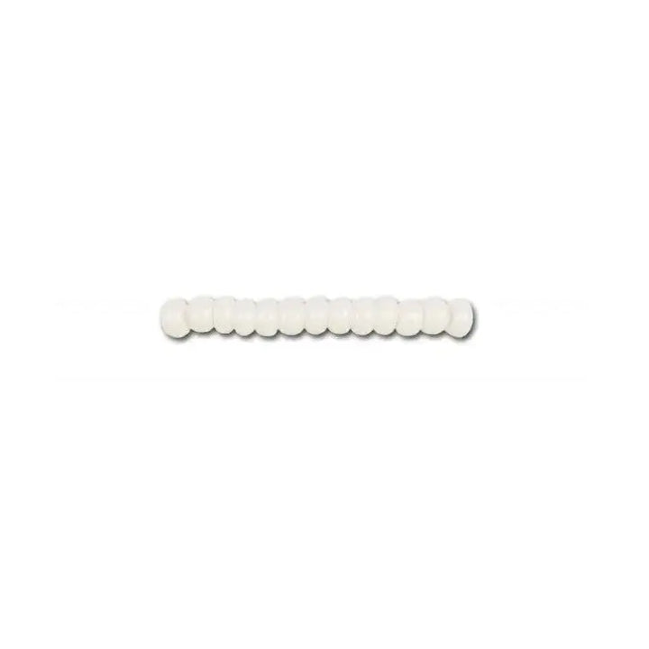White Glass Beads, Preciosa, Natural Opaque ChalkWhite, Great Purchase