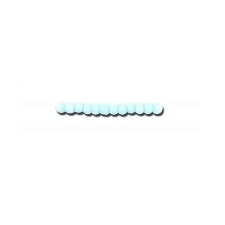 Green glass beads, preciosa, turquoise green dyed chalkwhite, bulk purchase 