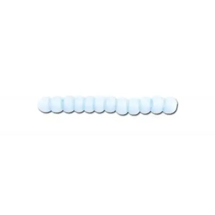 Blue glass beads, preciosa, baby blue 2 dyed chalkwhite, bulk purchase 