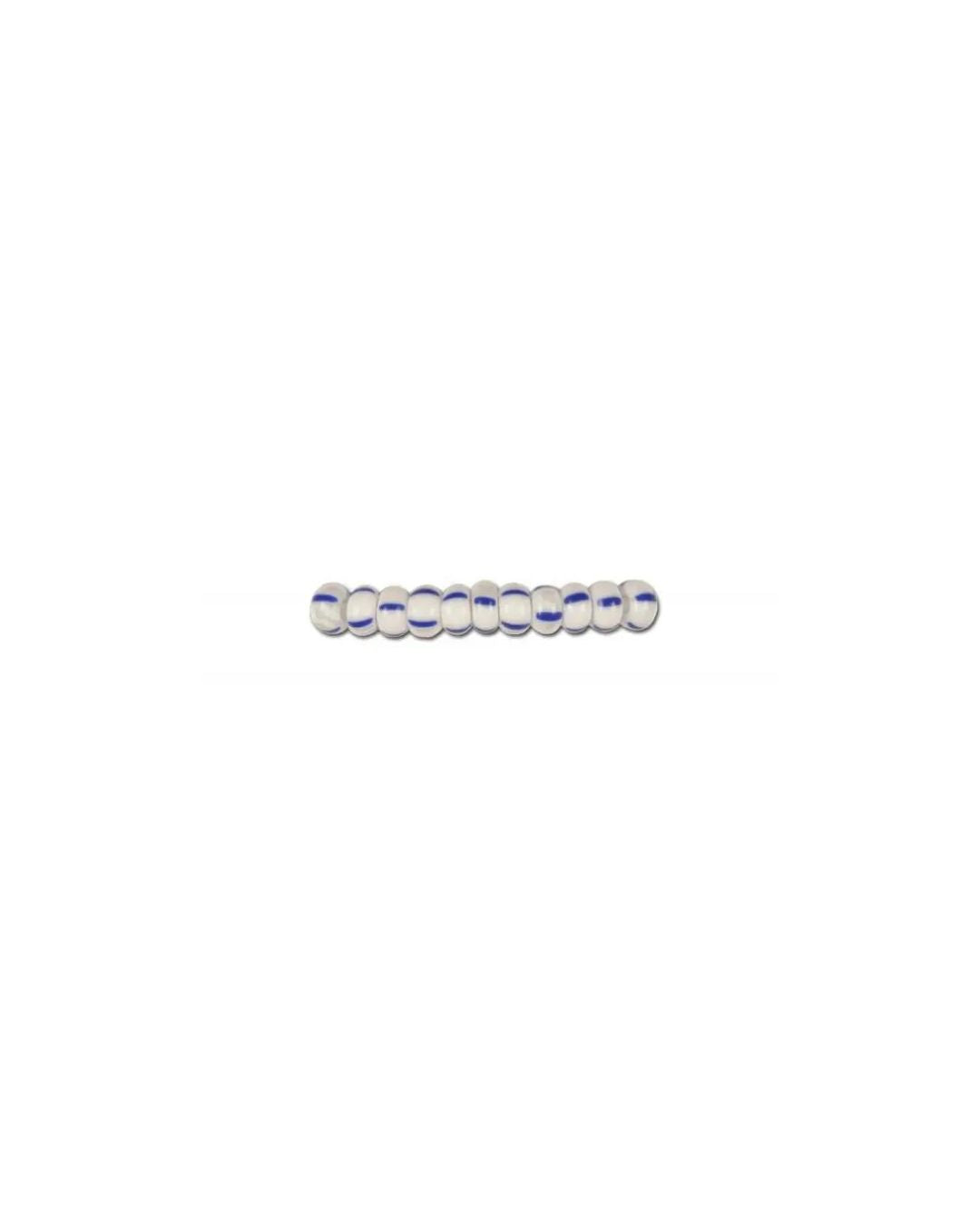 Find Striped glass beads, preciosa, white/4 blue stripes among our large selection of Preciosa Seed Beads at Beadhouse of Copenhagen today. Remember free shipping over DKK 400