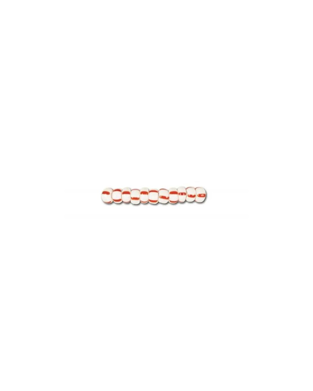Find Striped glass beads, preciosa, white/4 red stripes, bulk buy among our large selection of Preciosa Seed Beads at Beadhouse of Copenhagen today. Remember free shipping over DKK 400