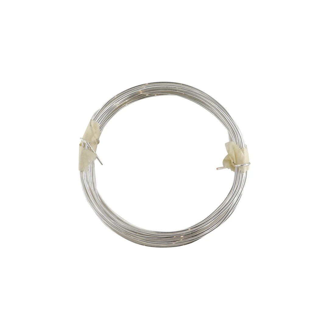 Smykketråd, wire 1,0 mm, forsølvet kobber, 4 m Fritz