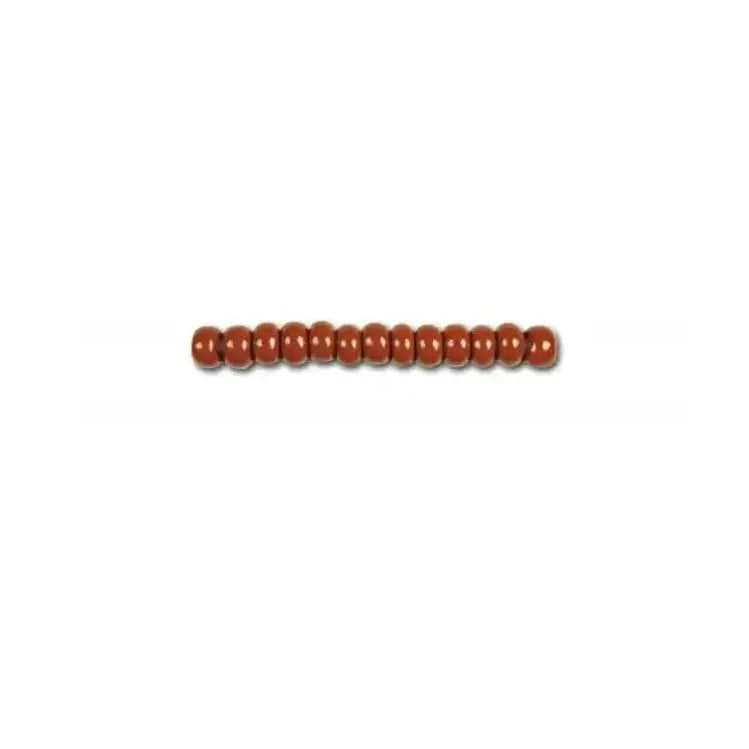 Brown glass beads, preciosa, natural opaque brown, bulk purchase 