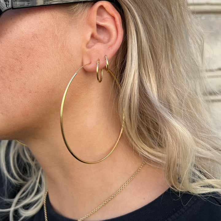 Find Øreringe, hoops, forgyldt sterlingsølv, 80 x 2 mm hos Beadhouse of Copenhagen i dag, med en altid hurtig levering!