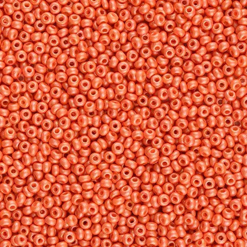 Orange glass beads, preciosa, permalux bright orange, bulk purchase 