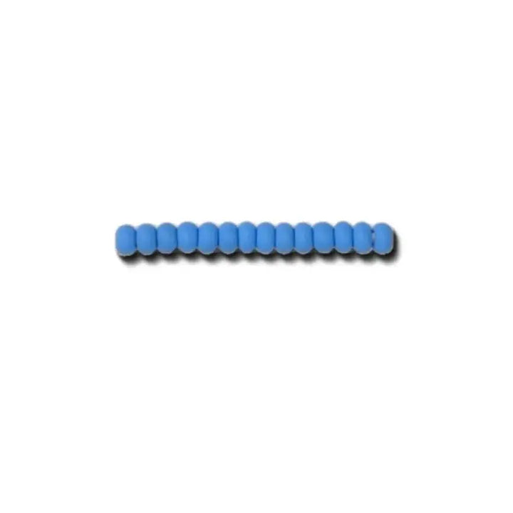 Blue glass beads, preciosa, permalux mat light blue, bulk purchase 