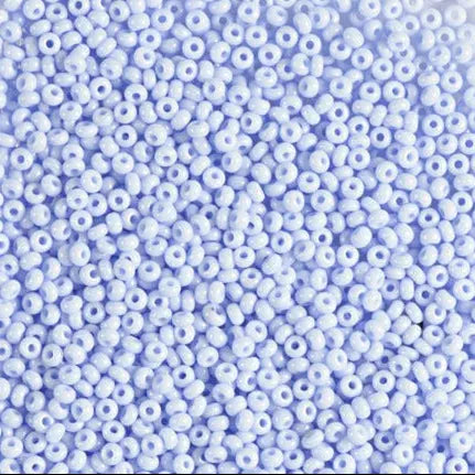 Blue Glass Beads, Preciosa, Natural Opaque Baby Blue, Great Purchase