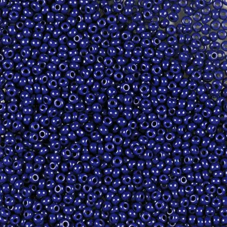 Blue Glass Beads, Preciosa, Natural Opaque Midnight Blue, Great Purchase