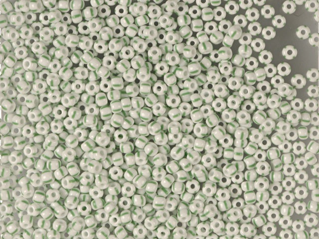 Find Striped glass beads, preciosa, white/4 green stripes among our large selection of Preciosa Seed Beads at Beadhouse of Copenhagen today. Remember free shipping over DKK 400
