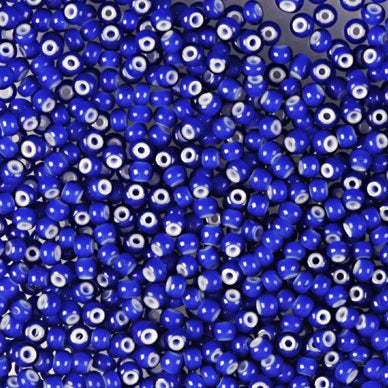 Blue Glass Pearls, Preciosa, Blue Cornelian Round, Great Purchase