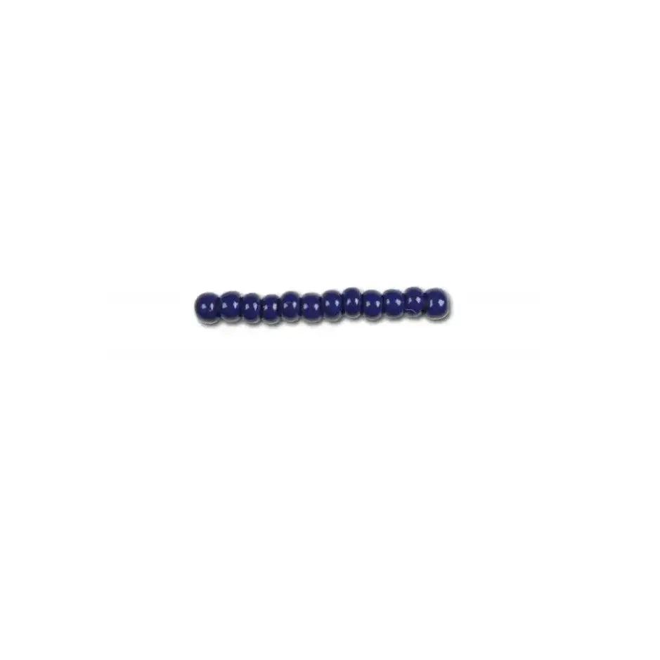 Blå glasperler, preciosa, natural opaque midnight blue, storkøb 