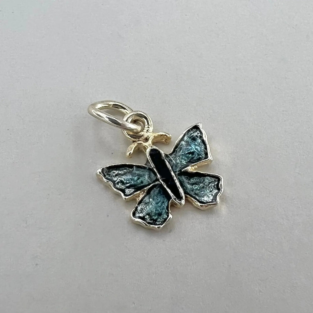 Vedhæng, sommerfugl, forsølvet messing, 20 x 19 mm Beadhouse of Copenhagen