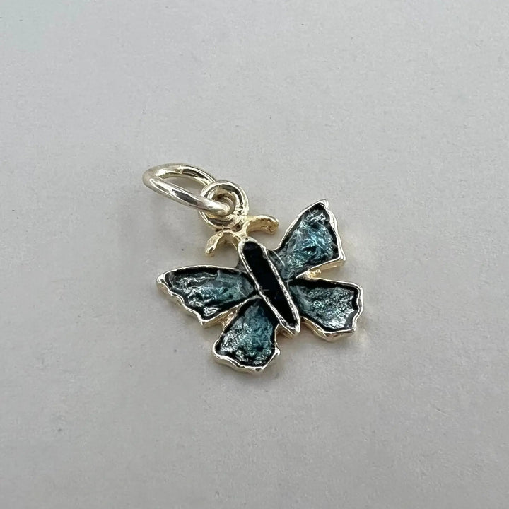 Vedhæng, sommerfugl, forsølvet messing, 20 x 19 mm Beadhouse of Copenhagen