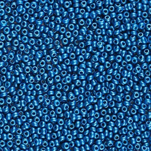 Blue glass beads, preciosa, permalux blue, bulk purchase 