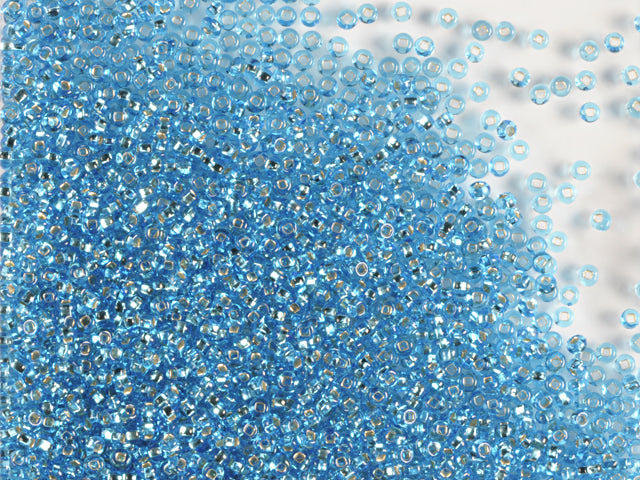 Find Blue glass beads, preciosa, silverlined aquamarine, bulk buy among our large selection of Preciosa Seed Beads at Beadhouse of Copenhagen today. Remember free shipping over DKK 400