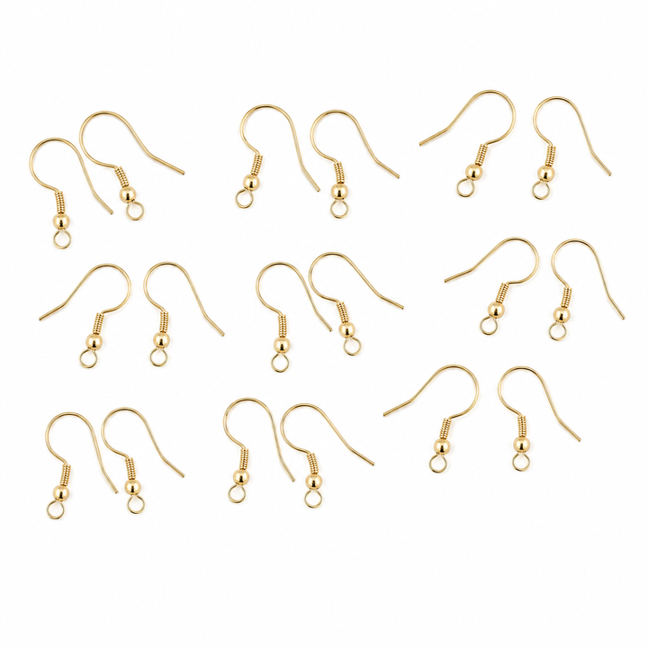 Find Earrings, French in gold-plated brass 20 mm, bulk purchase among our large selection of Jewelry Parts at Beadhouse of Copenhagen today. Remember free shipping over DKK 400