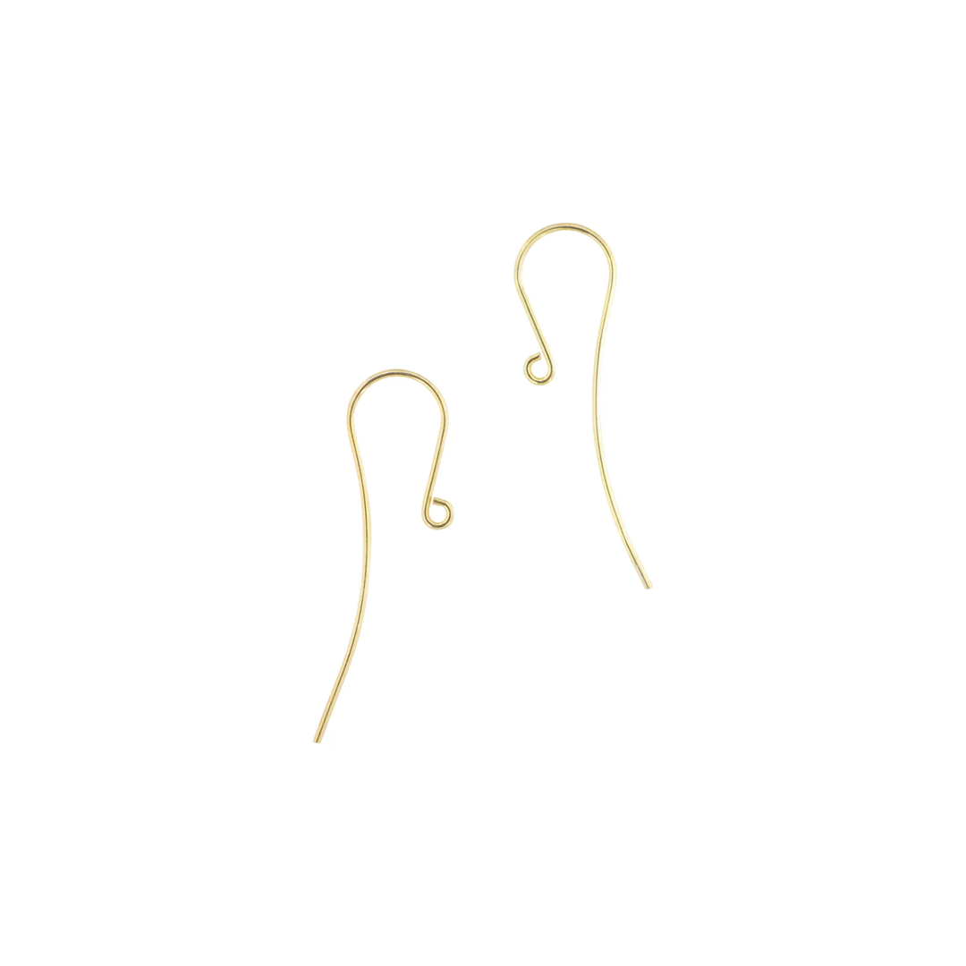 Earrings in gold-plated sterling silver with long studs, great buy Beadhouse of Copenhagen