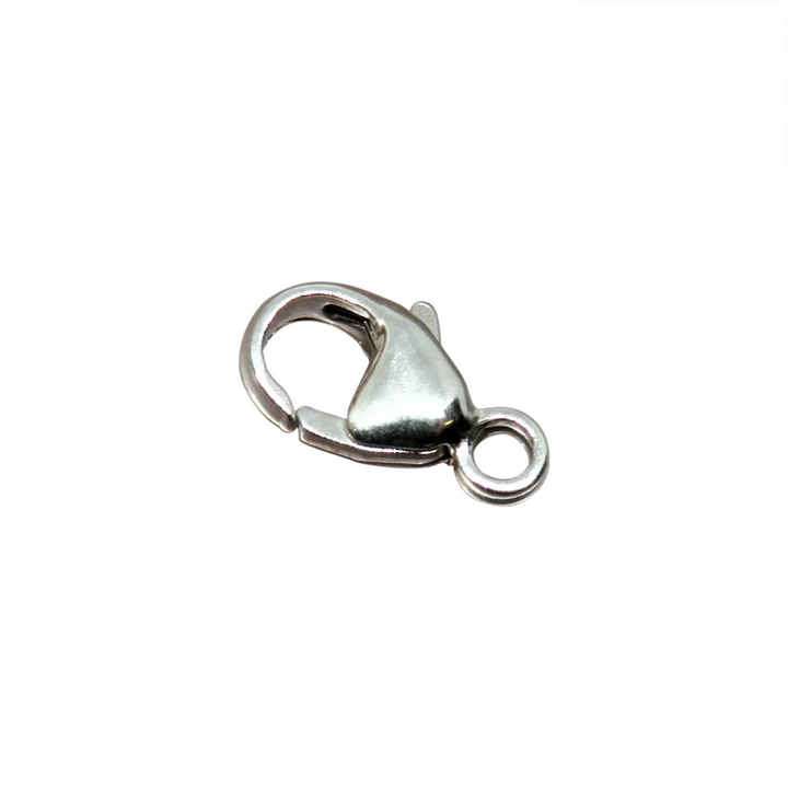 Carabiner clasp sterling silver 925, 7.8 mm 