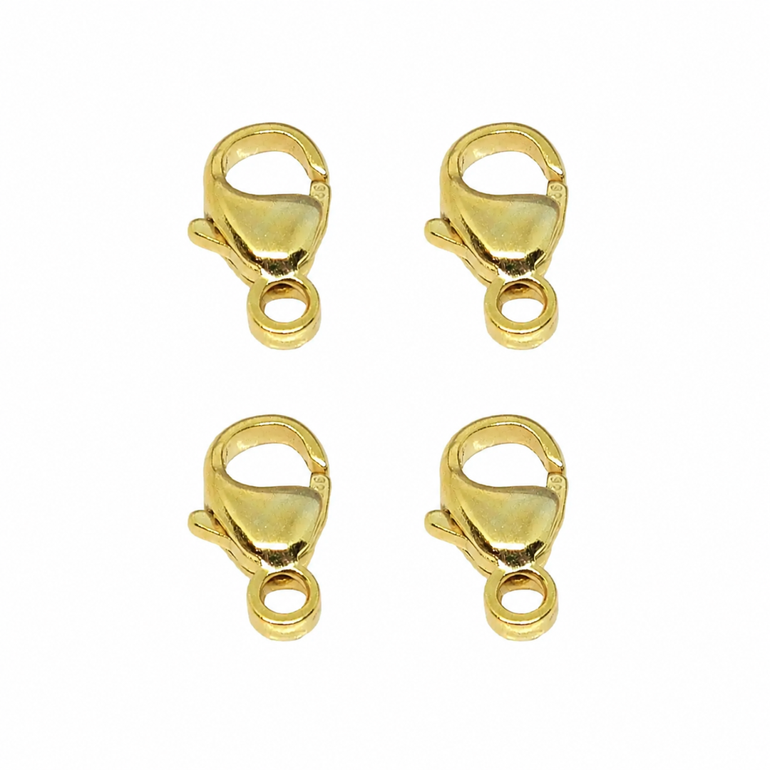 Find Karabin lock in gold-plated sterling silver, 9mm among our large selection of jewelry parts at Beadhouse of Copenhagen today. Remember free shipping over DKK 400