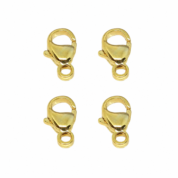 Find Karabin lock in gold-plated sterling silver, 9mm among our large selection of jewelry parts at Beadhouse of Copenhagen today. Remember free shipping over DKK 400