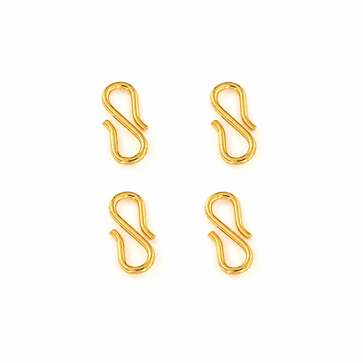 Find S lock in gold-plated sterling silver. 11 x 1 mm. among our large selection of  Jewelry parts at Beadhouse of Copenhagen today. Remember free shipping over DKK 400