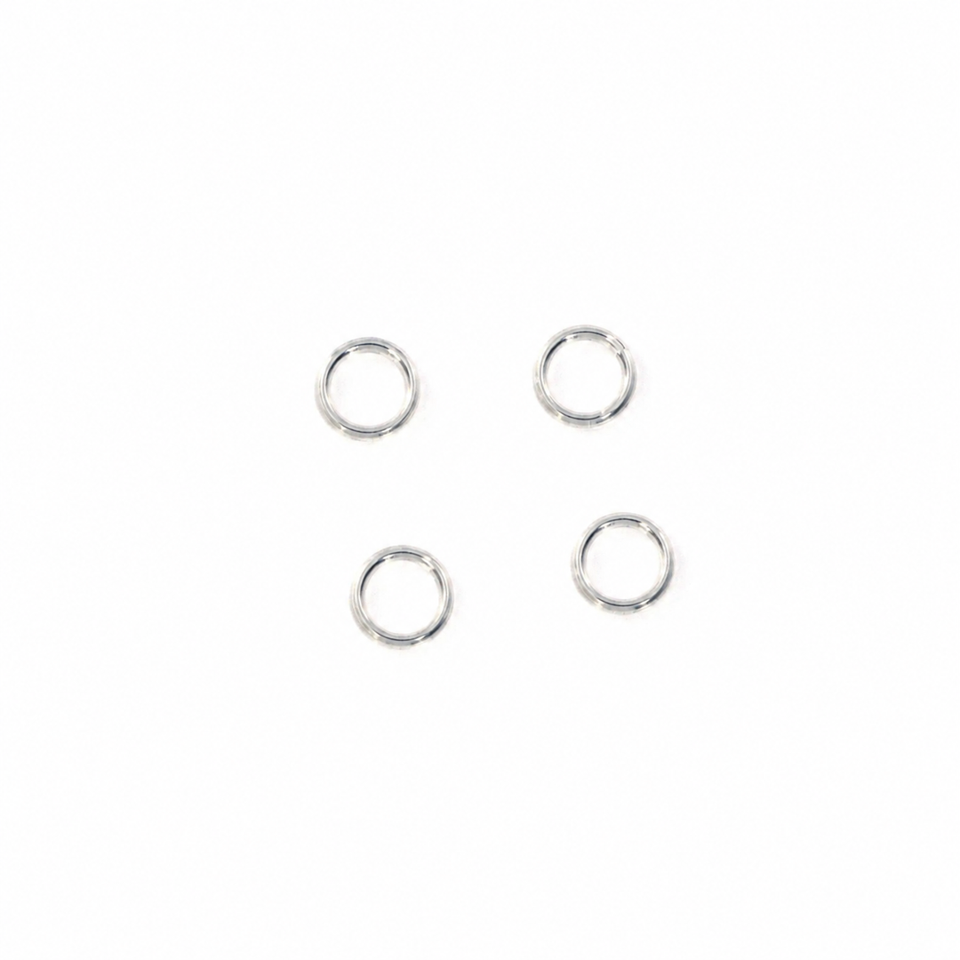Find jump ring in silver-plated brass, split ring 5 mm. among our large selection of  Jewelry parts at Beadhouse of Copenhagen today. Remember free shipping over DKK 400