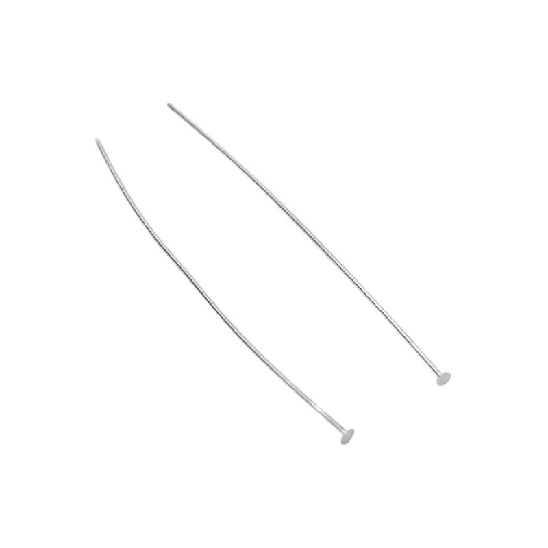 Perlestav i sterlingsølv med plade, 50x0,55mm, Fritz