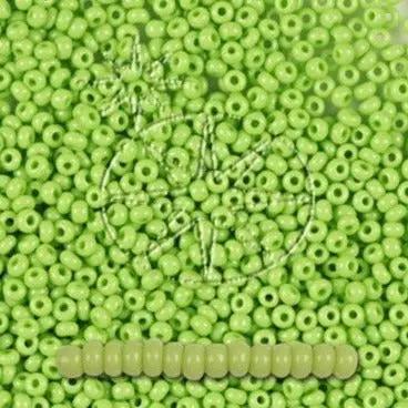Grønne glasperler, preciosa, natural opaque light green, storkøb Preciosa