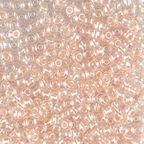 Orange glass beads, preciosa, color lined salmon pearl crystal sphinx, bulk purchase 