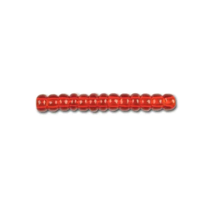 Red Glass Beads, Preciosa, Natural Transparent Red, Great Purchase