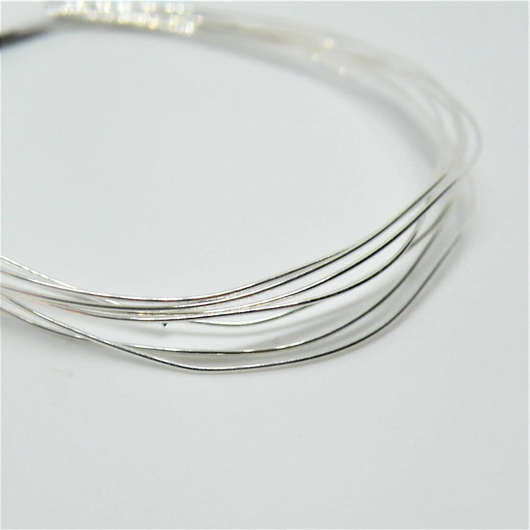 Smykketråd, wire 0,9 mm, sterlingsølv, 10 cm Fritz