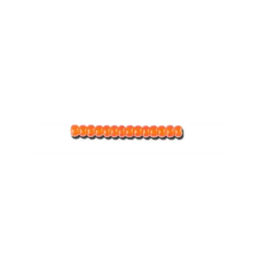 Orange glass beads, preciosa, whitelined transparent orange, bulk purchase 