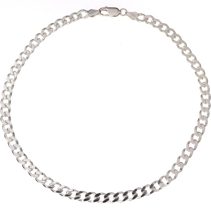 Halskæde, ekstra chunky panser facet kæde, sterlingsølv, 50 cm/7,6 mm Spain