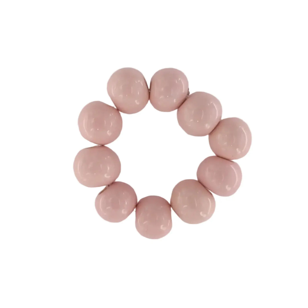 Armbånd, lille, chunky keramik, elastik, 16-17cm 