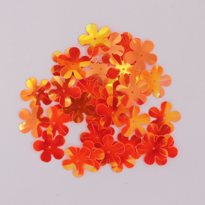 Palietter, blomst, 14-20mm, 10-40g, med regnbueskær, flere varianter Beadhouse of Copenhagen