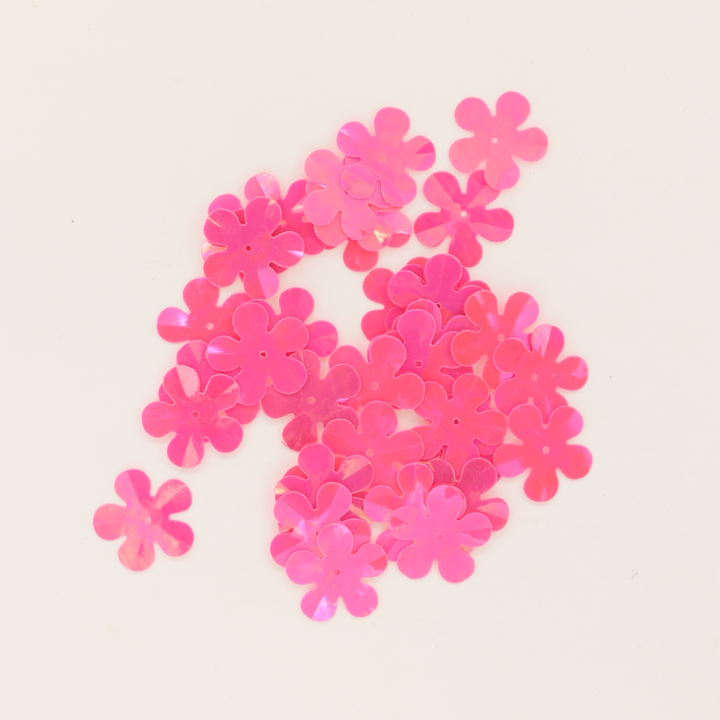 Palietter, blomst, 14-20mm, 10-40g, med regnbueskær, flere varianter Beadhouse of Copenhagen