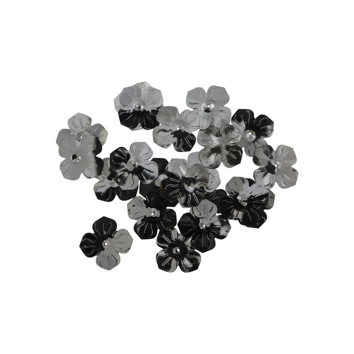 Palietter, blomst, 13-24mm, 10-40g, uden regnbueskær, flere varianter