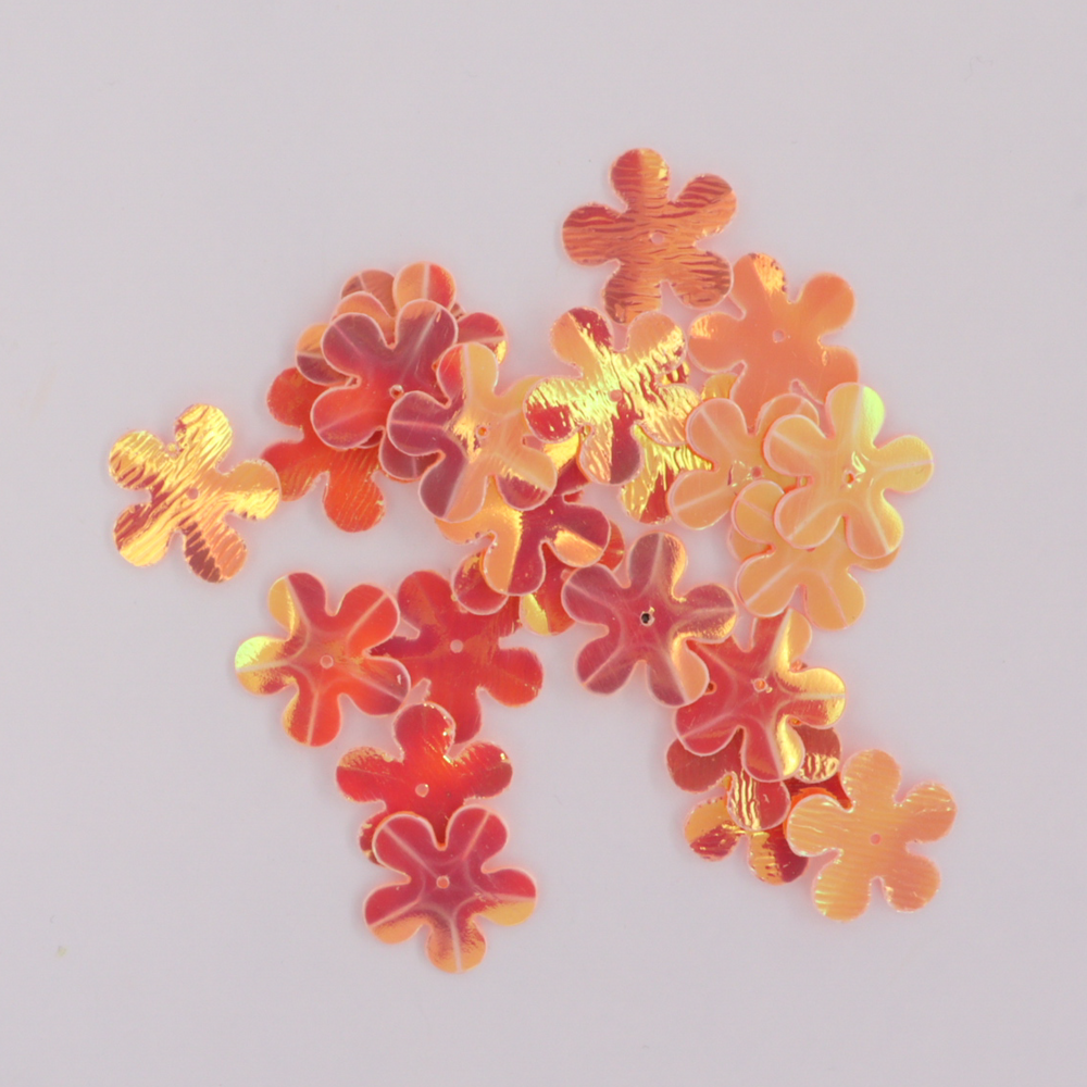 Palietter, blomst, hård, 15-20mm, 10-40g, med regnbueskær, flere varianter Beadhouse of Copenhagen