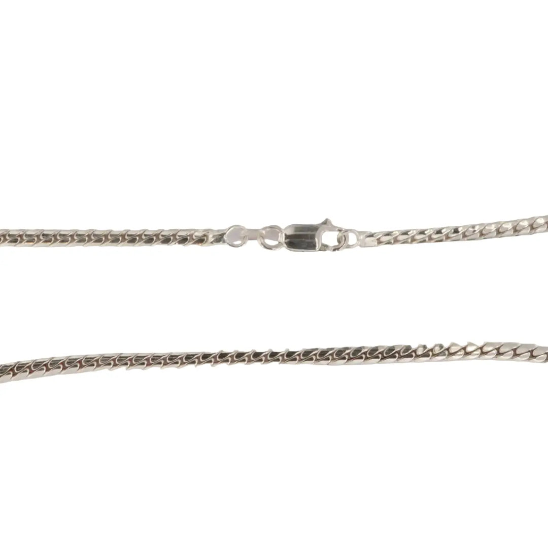 Necklace, herringbone chain, sterling silver, 40-50 cm/3.8 mm 