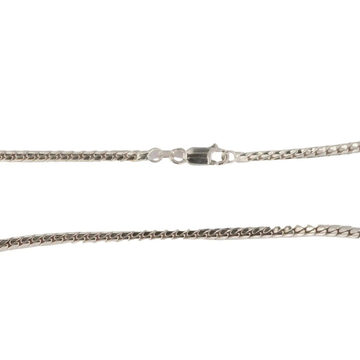 Necklace, herringbone chain, sterling silver, 40-50 cm/3.8 mm 