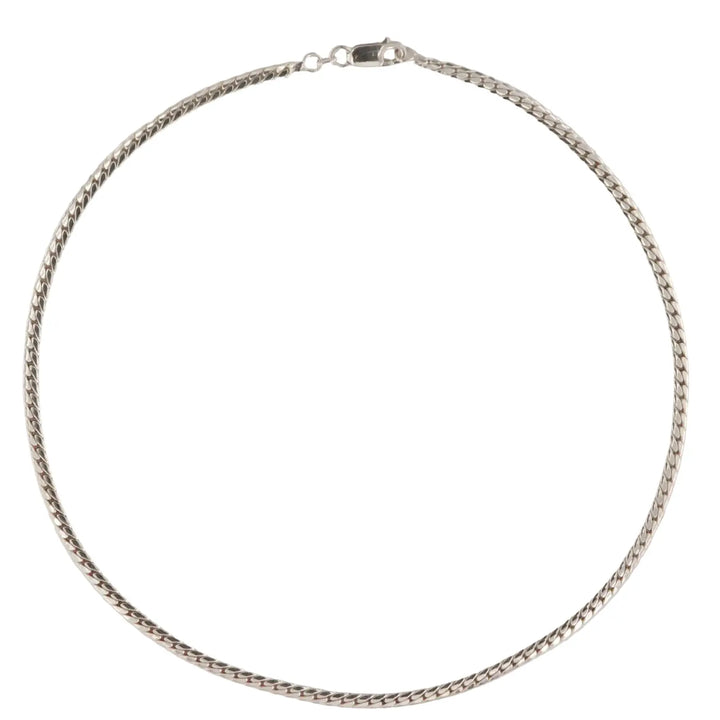 Necklace, herringbone chain, sterling silver, 40-50 cm/3.8 mm 