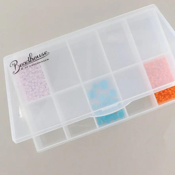 Opbevaring, beadhouse bead box 10 rum, plastik, uden indhold Beadhouse of Copenhagen